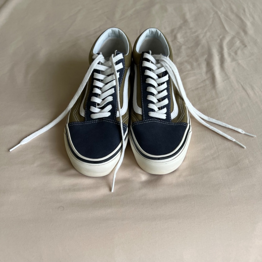 Vans Style 36 army green navy blue / size 11.0 (similar to Old Skool) - Picture 3 of 6